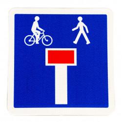 Panneau de signalisation C13D - Impasse avec issue pour piétons et cyclistes - WPSignalisation_1