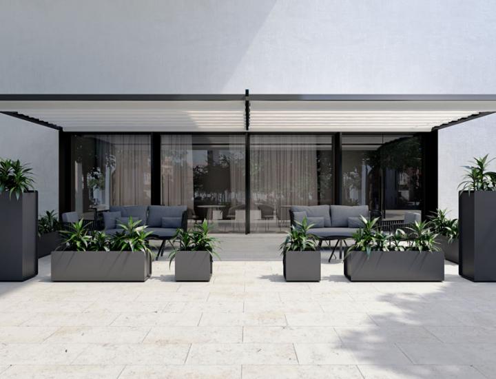 Pot de fleur crepe plant pot - ref : crepesbl_1