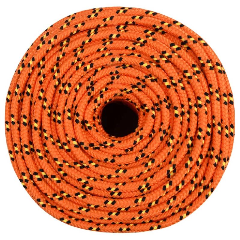 Vidaxl corde de bateau orange 8 mm 250 m polypropylène 152663_1