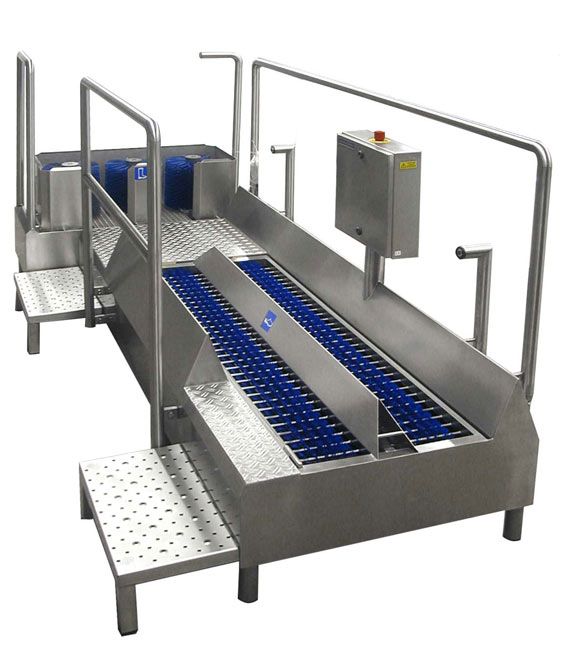 Lave-bottes et lave-semelles à passage continu_1