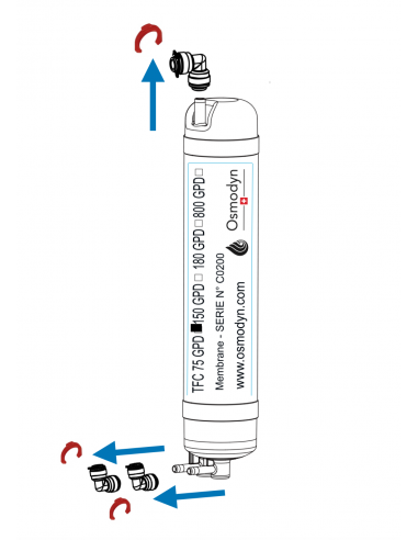 Membrane 75 GPD - Renouvellement Fontaine Eco-Nature - Membrane encapsulée TFC Haute Protection_1