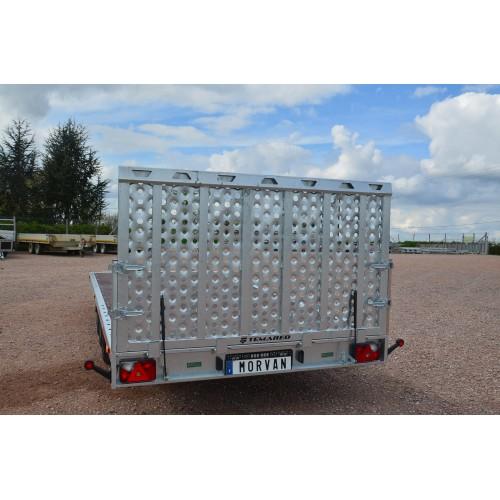 Plateau basculant à hayon 3 essieux 510x210 PTAC 3500KG Temared_1