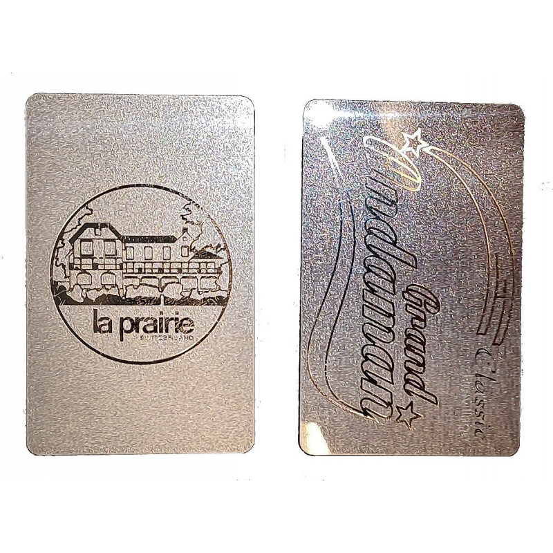 Carte pvc or ou argent Reference : Marqch_1