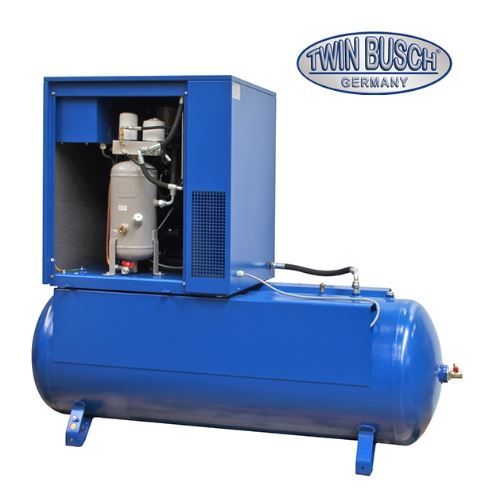 Compresseur industriel 7,5 kW Twin Busch avec débit de 1000 L/min