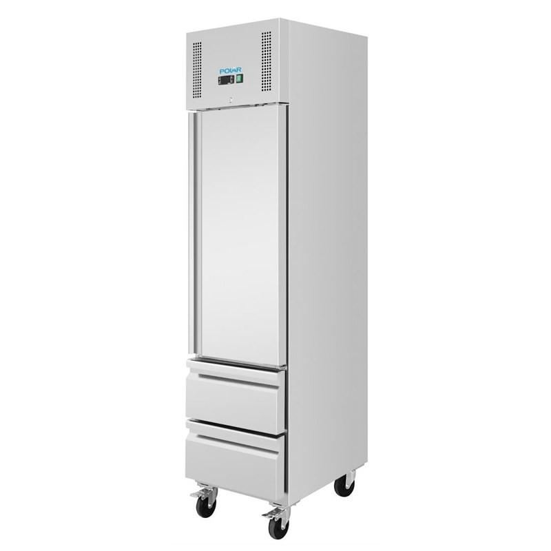Armoire réfrigérée négative GN compacte série G 1 porte et 2 tiroirs 180L UA116 Polar_1