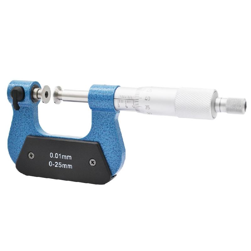 Micromètre 0-25 mm - 7 paires de touches interchangeables pour mesures précises_1