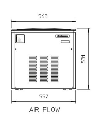 Mf 36 ws machine à glace en grains - scodif scotsman - 200 kg/24 h_1