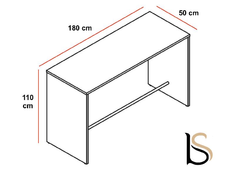 Table haute - MDD - 180 x 50 cm_1