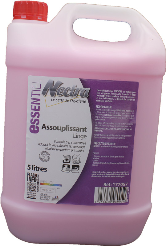 Essentiel assouplissant adoucissant linge ph: 5.5 +/- 1 - bidon de 5l_1