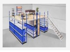 Plateforme sur rayonnage - mezzanine industrielle sur mesure - jusqu'à 3 niveaux_1