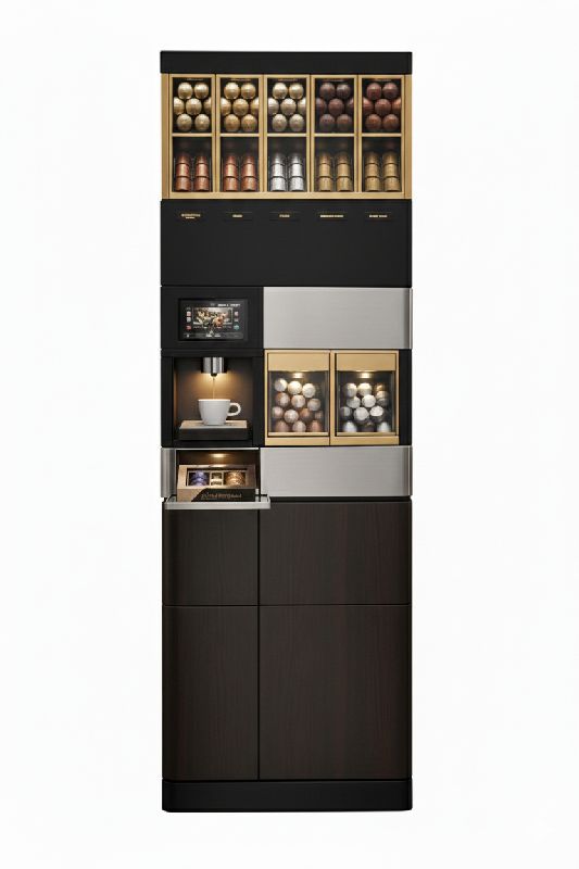 Système de distribution automatique de capsules de café intelligentes - Distributeurs automatiques en libre-service pour résidents_1