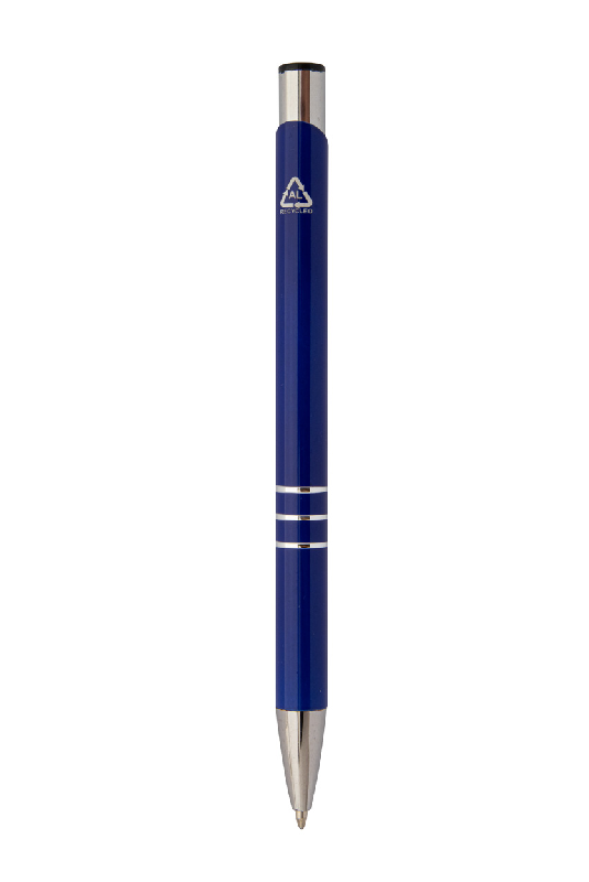 Stylo en aluminium recyclé - encre bleue - couleur bleue - 7g_1