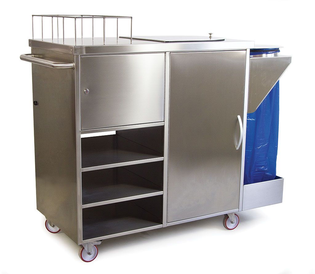 Ac-217™ - chariot médical - mdg - 4 roulettes pivotantes dont 2 équipées de frein_1