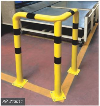 Arceau d'angle à 3 pieds - Protection des angles, équipements sensibles et coins de rayonnages - Sécurité et visibilité accrues_1