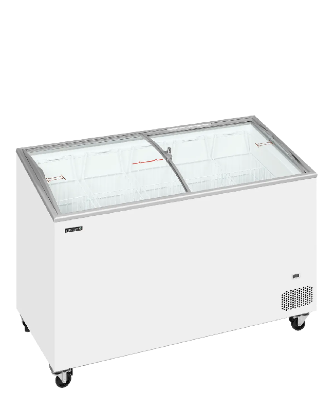 Congélateur vitré de crème glacée IC401SCEB (352 / 325) blanc TEFCOLD_1