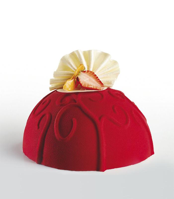 Sphère décors - Moules en silicone Pavocake Pavoni Italia - Lot de 6 avec plateau_1