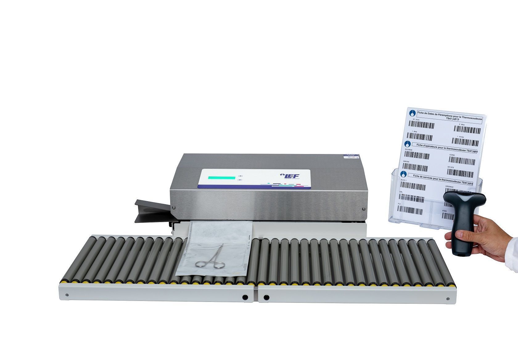 Thermosoudeuse Print Line TS 47 / TS 47N - Écran 1 ligne - Impression et soudure sur sachets pelables_0