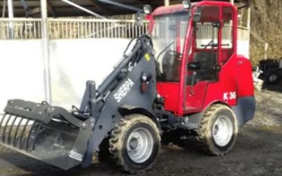 Chargeuse Eurocomat K36 avec capacité de levage de 1200 kg et hauteur maximale de 3100 mm