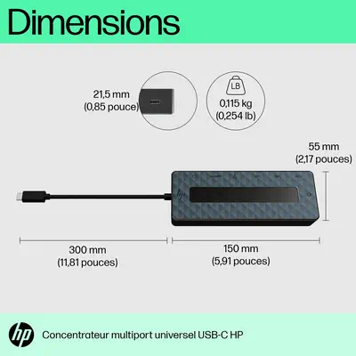 Concentrateur multiport USB-C universel HP_1