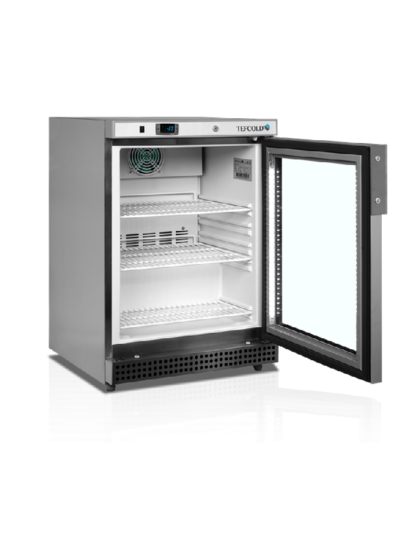 Congélateur vertical de vitrine Ventilé L.600mm 120L Finition SS430 TEFCOLD_1