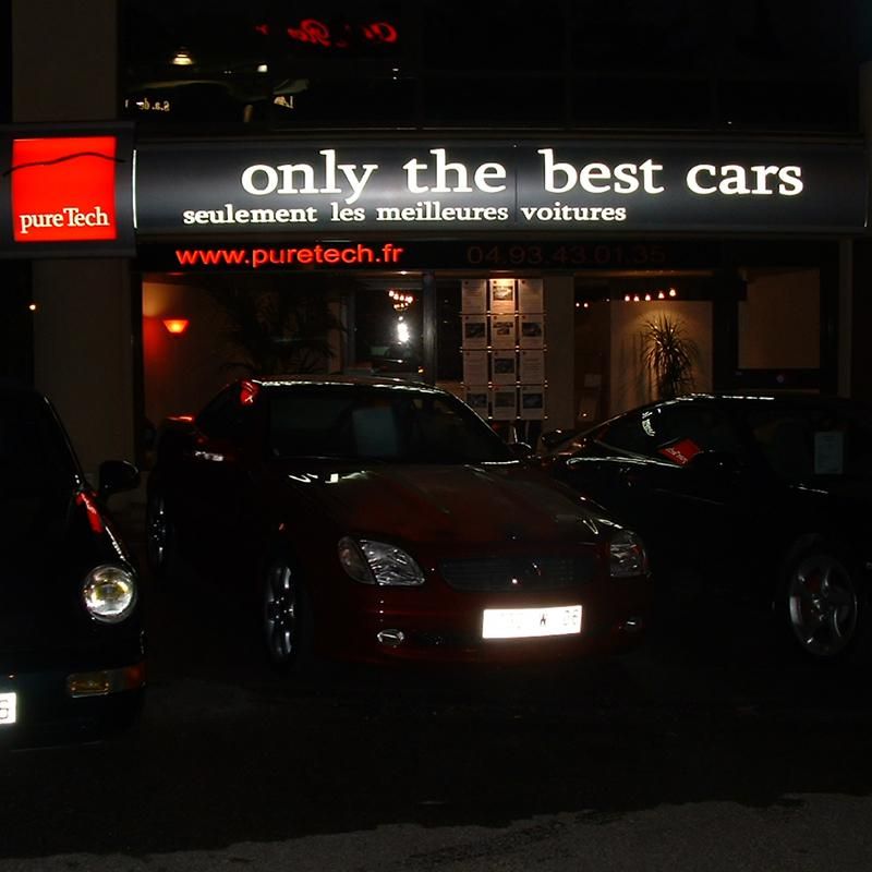 Earhart - panneau d'enseigne murale galbée - dediservices - 2(l) x 0.60 (h)m_1