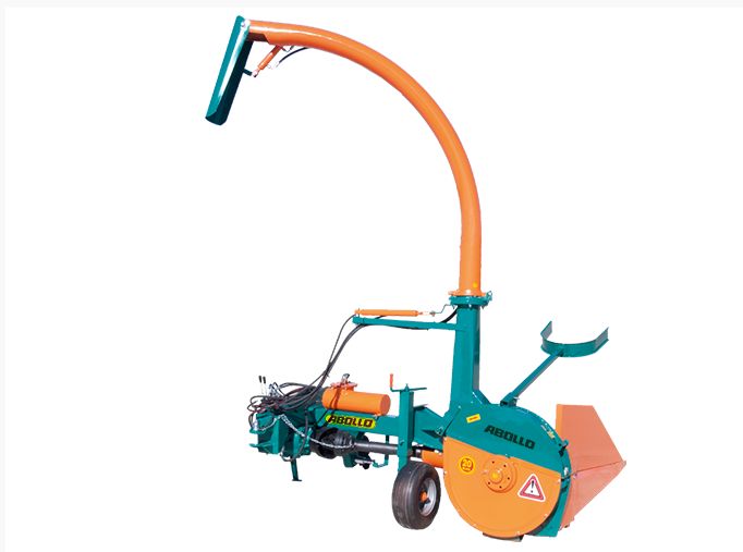 TYMC1 - Ensileuse tractée Abollo - capacité 20-25t/h - Hachoir à maïs une rangée avec système de suspension et ventilateur puissant_1