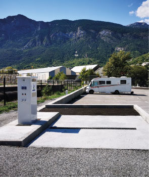 Équipement de vidange pour eaux usées des camping-cars