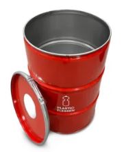 Poubelle plastique - 200 litres avec ouverture d'insertion - the binbin_1