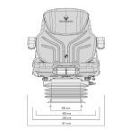 Siège de tracteur Maximo Comfort Plus - Grammer AG - suspension 100 mm - PVC - 56078_1