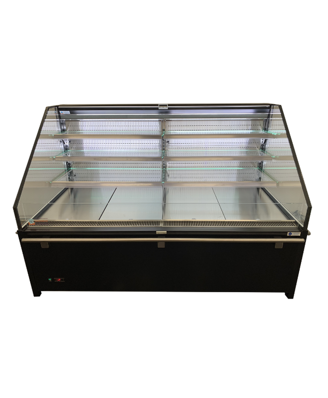 Vitrine réfrigérée semi-verticale 3 niveaux MILANO SUSHI - EORION SU13 3 niv et EORION SU20 3 niv - 1330 mm et 1955 mm de largeur - LED - -1°C à +7°C_1