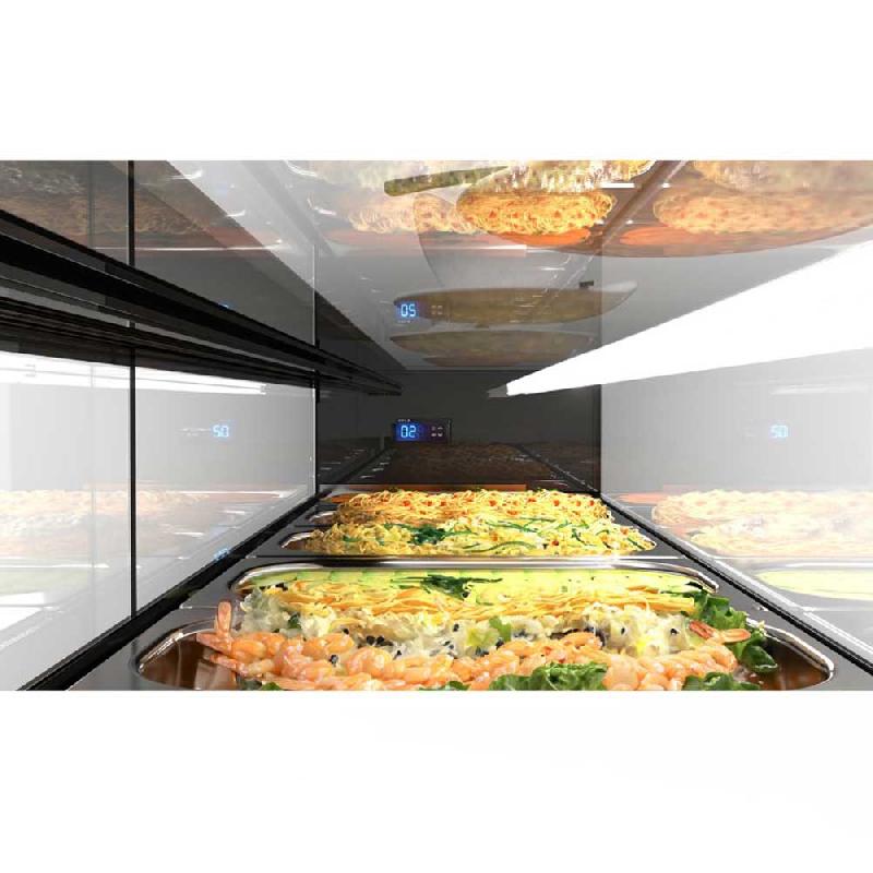 Vitrine réfrigérée Tapas LOGIC avec groupe déporté - VTLG4GR | Sayl Barcelona - avec cuve plane_1