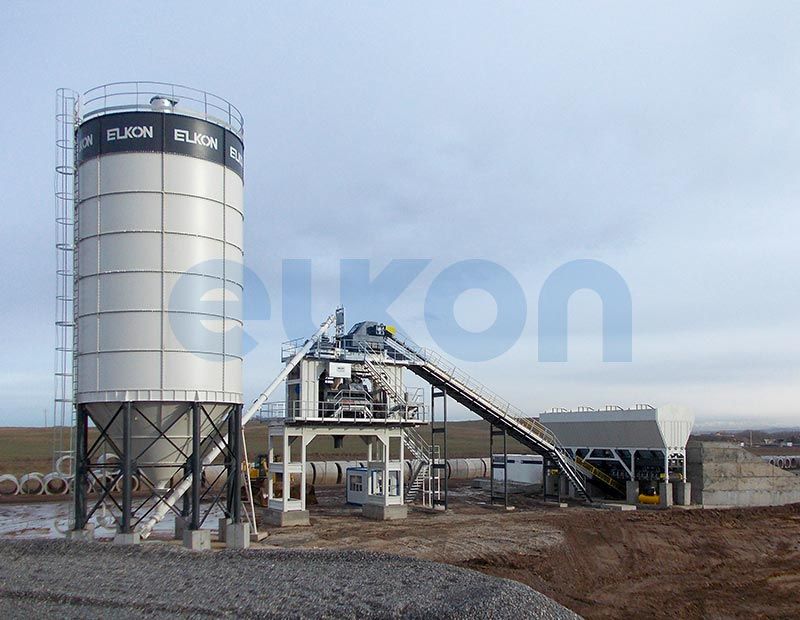 Elkomix-200 Centrale à béton fixe - 200 m³/h - performance élevée et installation modulable_1