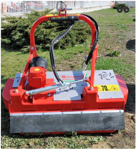 Re-broyeur forestier Dragone Web - déplacement hydraulique, rouleau arrière réglable, boîte avec roue libre_1