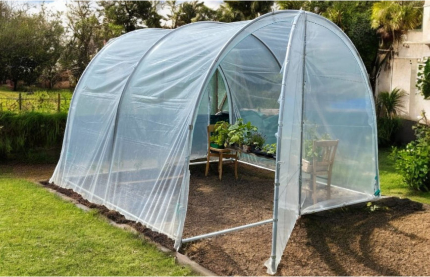 Serre de jardin simple, fonctionnelle et pratique pour tous les jardins en gardant une hauteur conséquente- ESSENTIELLE_0