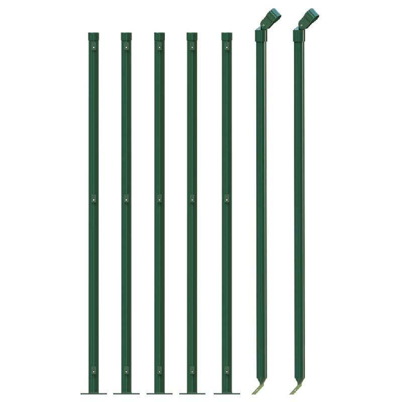 Vidaxl clôture en treillis métallique avec bride vert 1,1x10 m 154178_1