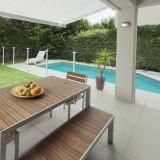 Heka - Barrière de piscine en verre trempé 8mm - Aluminium et visserie inox - Hauteur 114cm_1