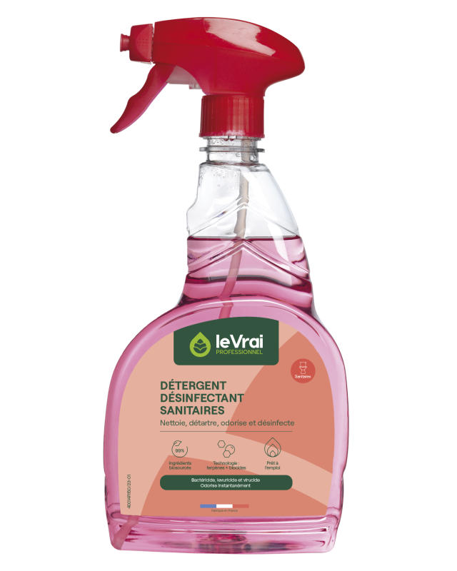 Lvp detergent desinfectant sanitaires pret a l'emploi ph : 2,5 / 3 (4521) flacon de 750ml_1