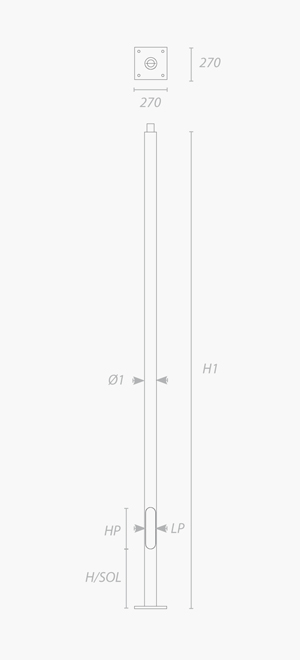 Mât d'éclairage public cylindrique_1