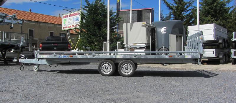 Remorque plateau basculant Lider 32660 - 2 essieux, roues dessous, PTC 3500 kg_1