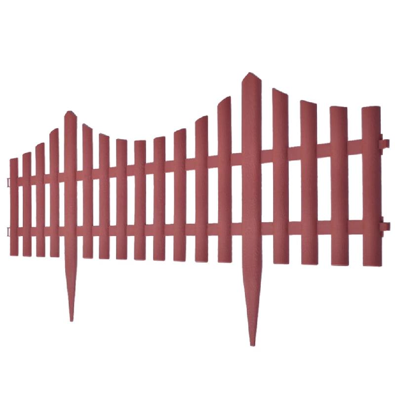 Vidaxl bordures de pelouse 17 pcs 10 m marron 41228_1