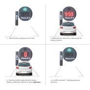 Borne arrêt-minute décompteur TTS Trafic Technologie Système - stationnement simple ou double place, programmable 10 à 40 minutes_1