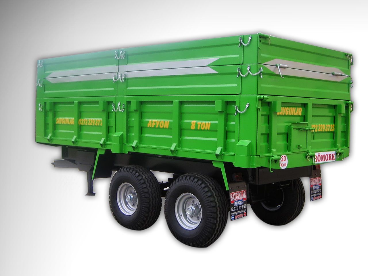 Remorques agricoles - Sayginlar - 8 tonnes tandem certifiées CE et TSE_1