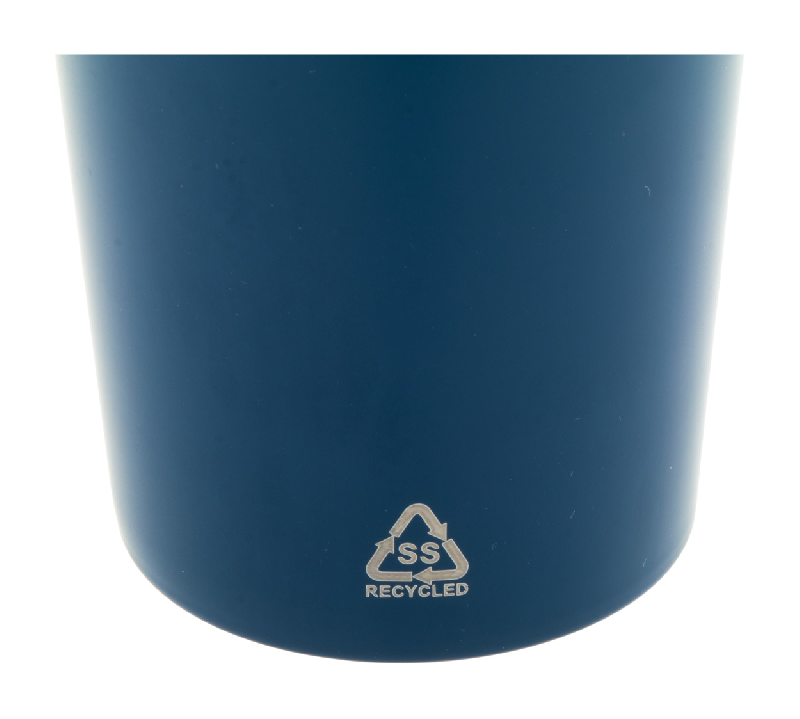 Gobelet publicitaire - simple paroi en acier recyclé - 350 ml - couleur bleu_1