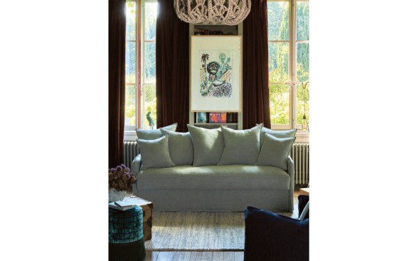 Canapé 4 places Cassis 196 cm convertible avec matelas 14 cm - Home Spirit_1