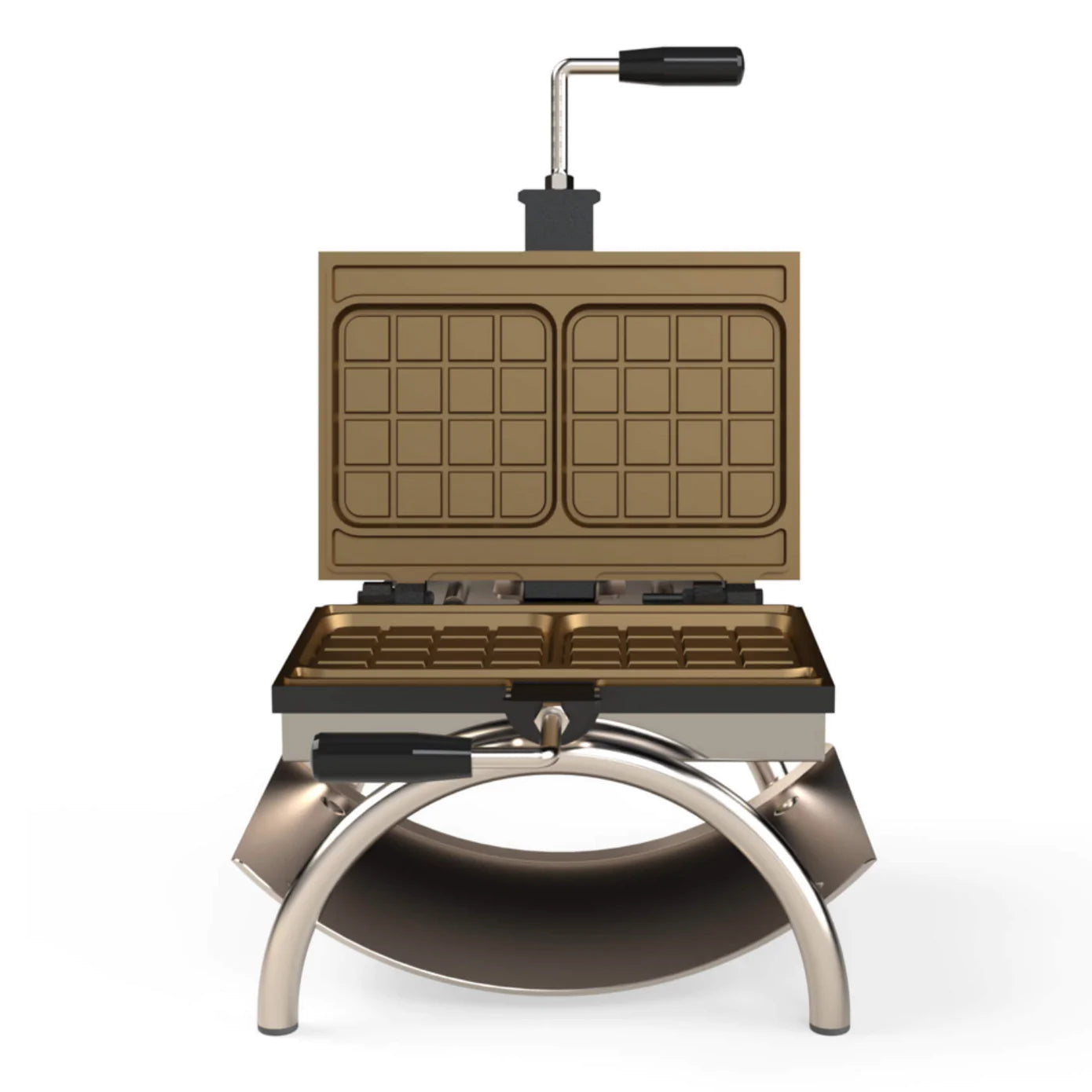 Appareil de cuisson pour gaufres avec surface parfaitement lisse