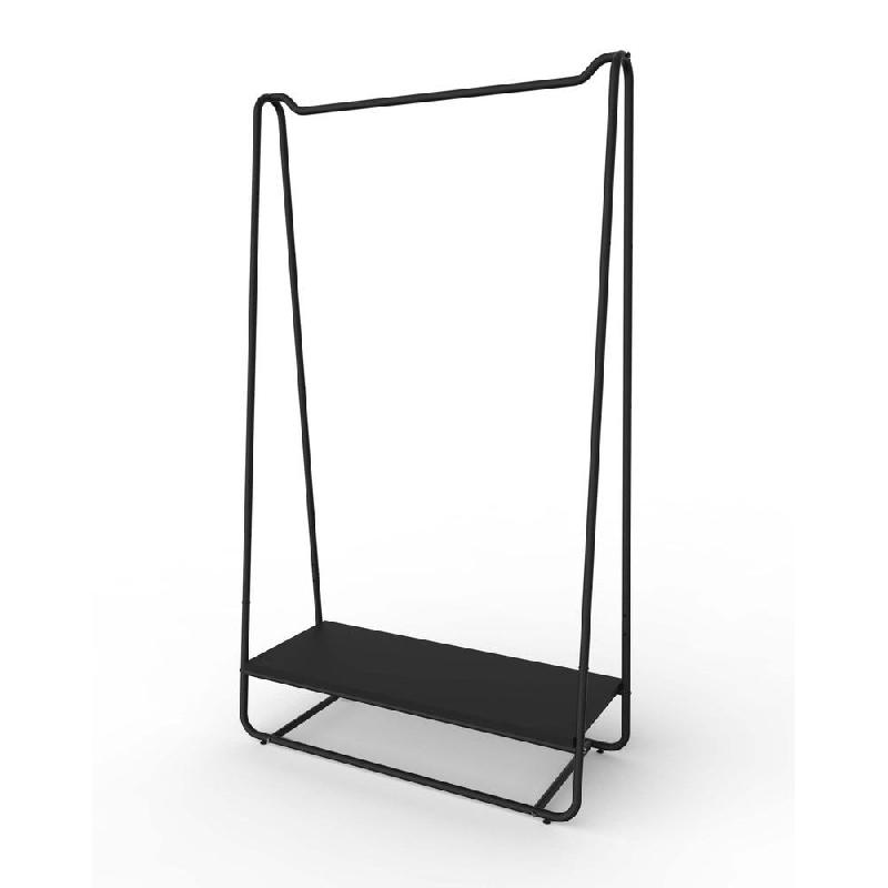Portant Round  1045x425x1830mm - noir mat_1