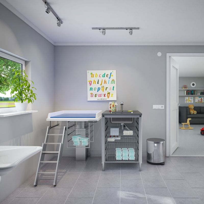 Table à langer pour handicapé - Granberg - électrique à hauteur variable 670-1070 mm - modèle 335-080_1