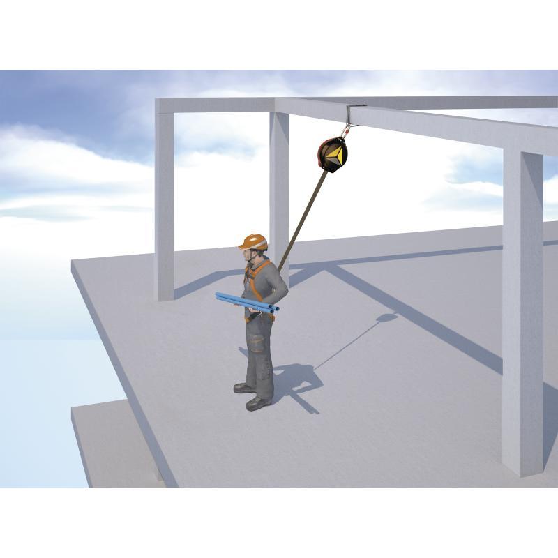 Système antichute à rappel automatique - Medbloc AN13006C - sangle polyester 25 mm_1