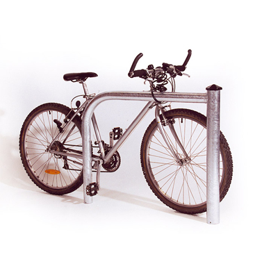 Arceau cycles et motos simple - Mercure - acier galvanisé - design compact et sécurisé - réf 8207520_1