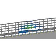 BPL87 - Glissière de sécurité Tubosider - Certifiée CE H4b avec écran de retenue de chargement testé classe B - Projette 6 blocs de béton de 2 tonnes_1